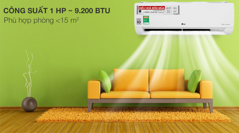 Điều hòa 2 chiều LG Inverter 9.200 BTU B10END