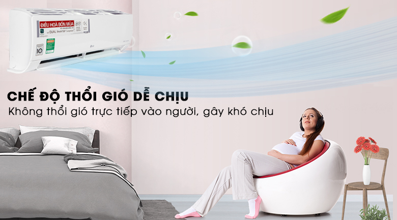 Hướng gió thổi dễ chịu